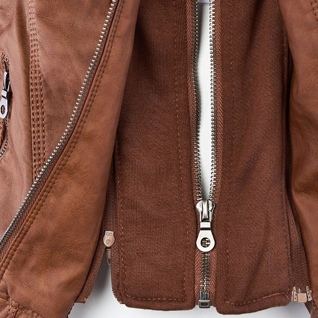 Damenjacke mit Reißverschluss und Kapuze – Moderner Stil & Elegante Details
