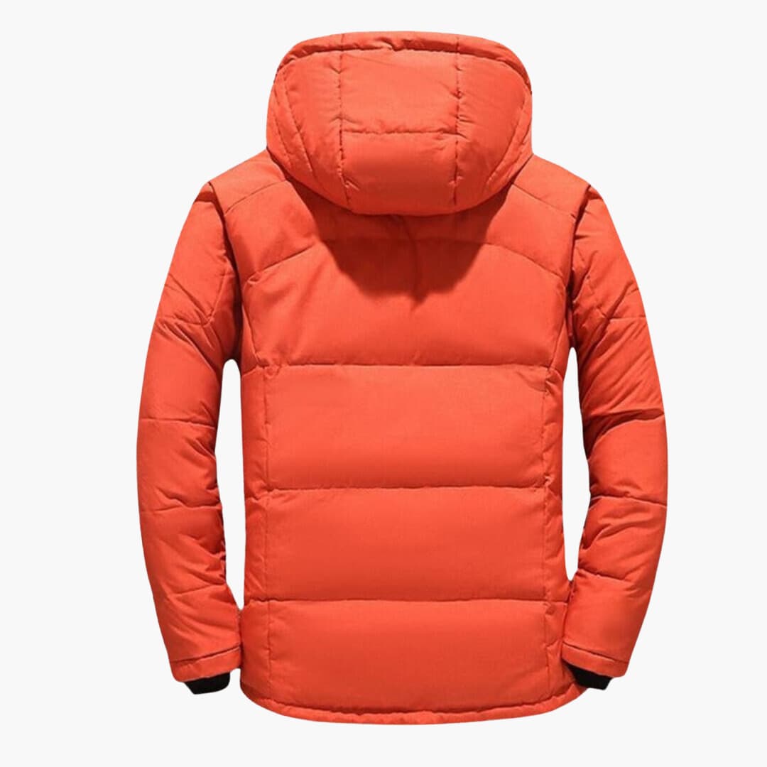 Herren Wintermantel mit abnehmbarer Kapuze – warm & funktionales Design