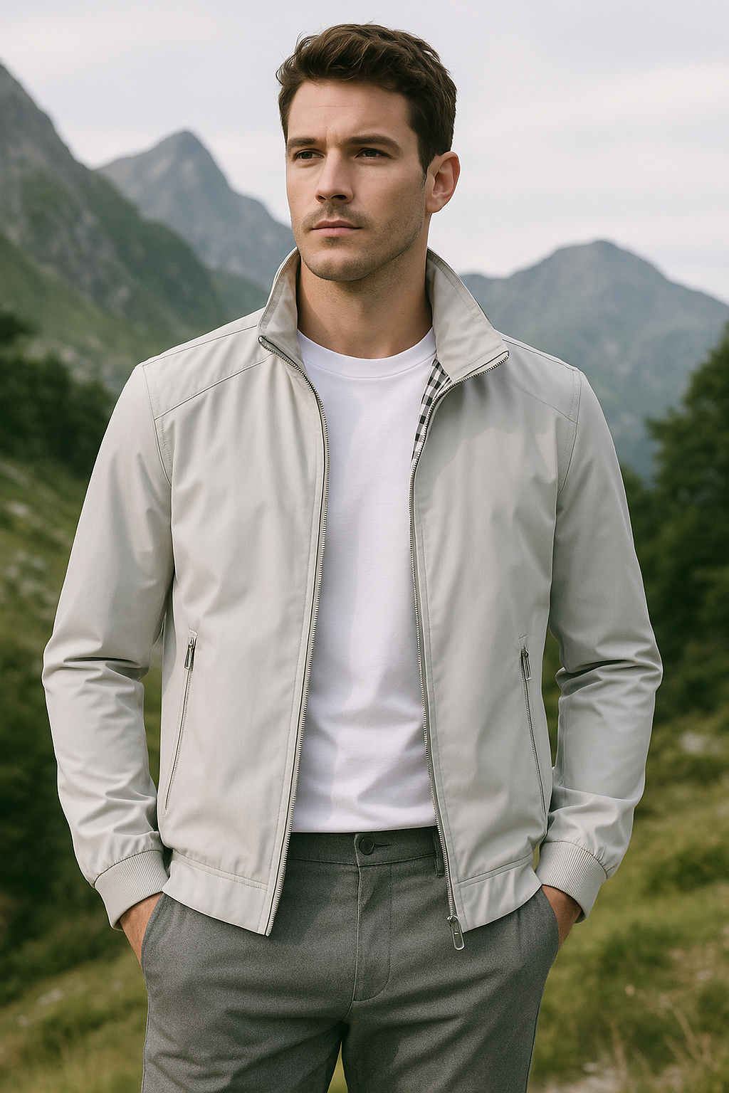 Veste d'été coupe-vent et élégante pour hommes