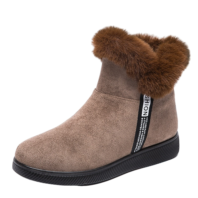 Warme Winterstiefel Damen – Gefütterte Stiefeletten mit rutschfester Sohle