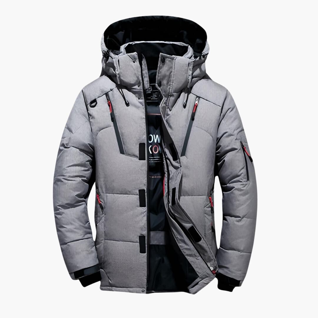 Herren Wintermantel mit abnehmbarer Kapuze – warm & funktionales Design