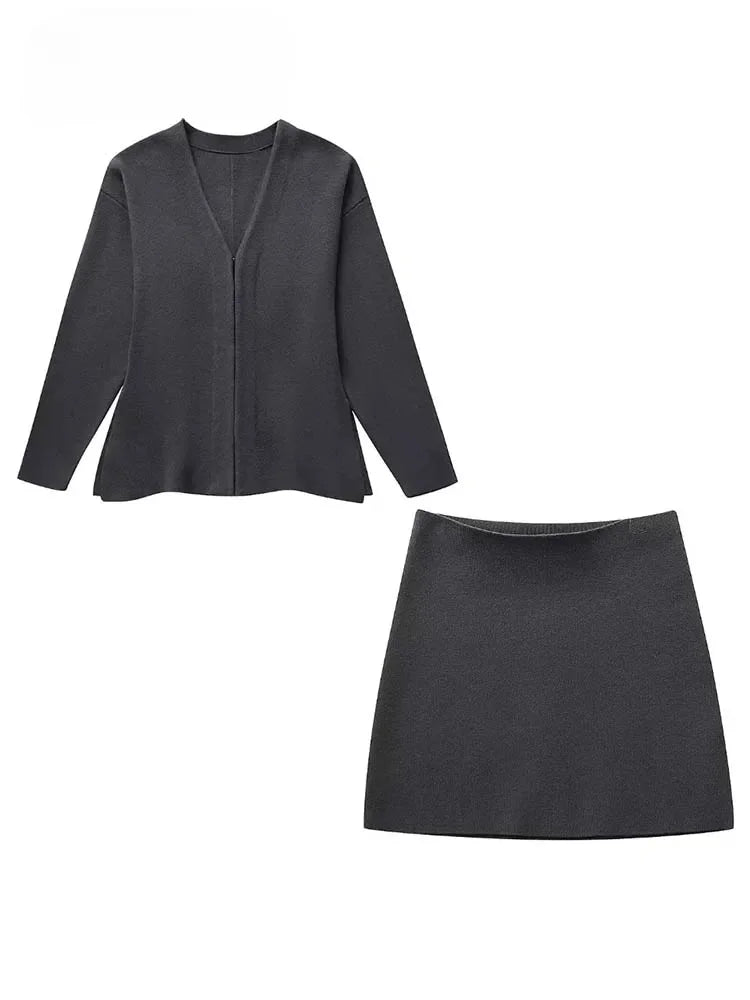 Elegantes Ensemble Blazer und Rock für Damen