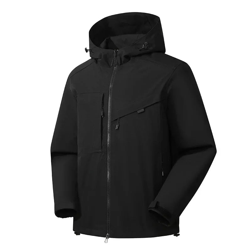 Herren Kapuzenjacke – Moderner Außenmantel für alle Wetterbedingungen