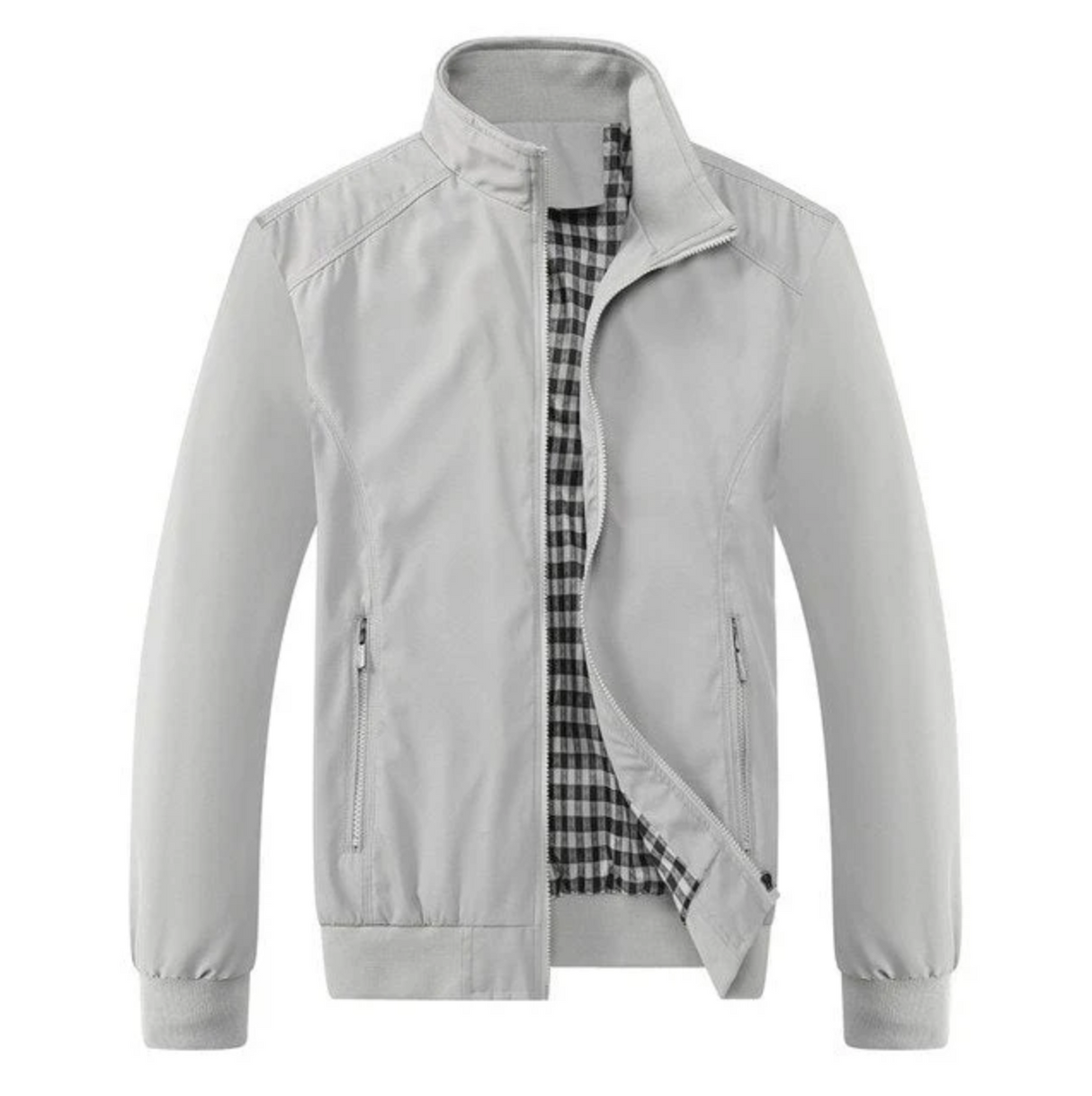 Blouson Bomber Herren Slim Fit Reißverschluss – Leichte Jacke Frühling und Herbst