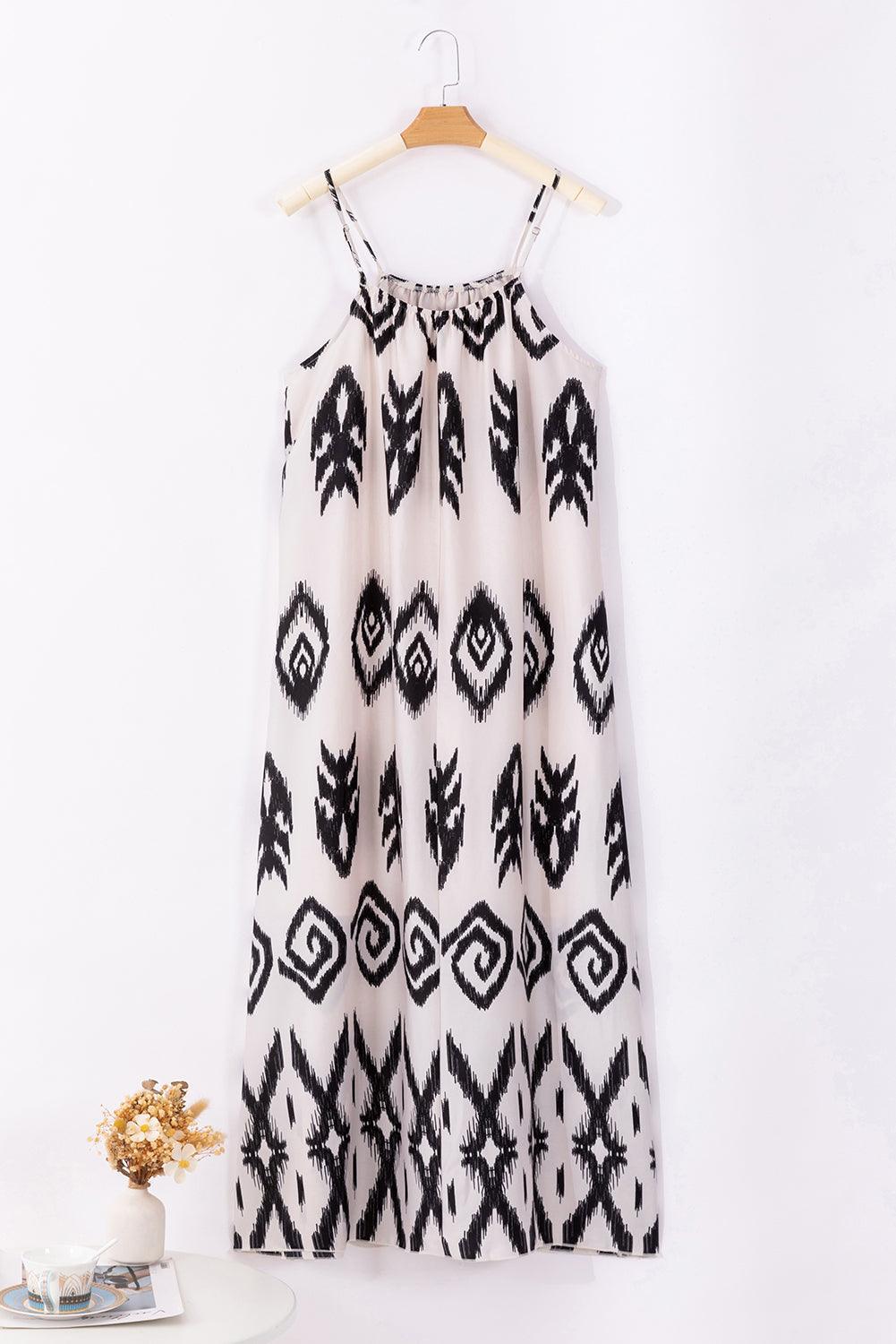 Elegantes Aztekisches Sommerkleid mit asymmetrischem Saum