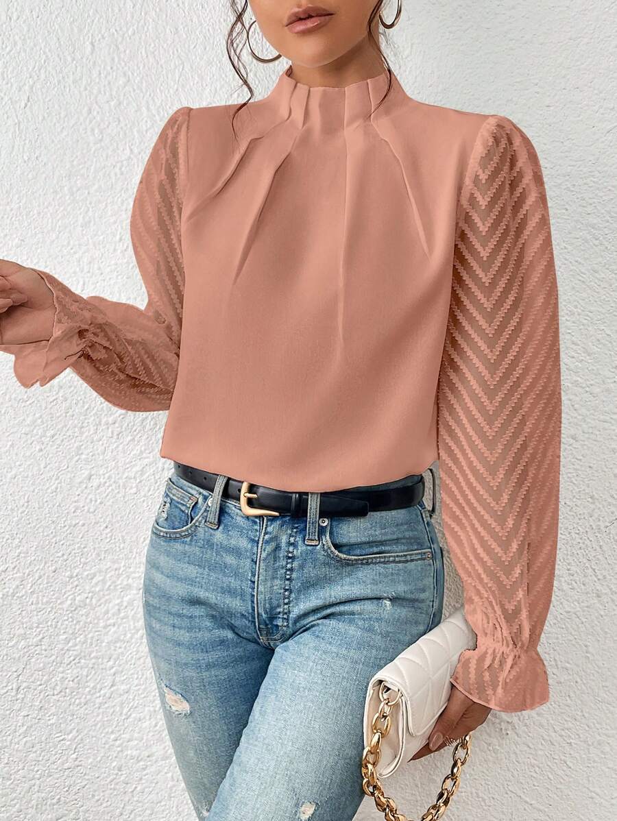 Elegantes bedrucktes Damen-Top für alle Gelegenheiten