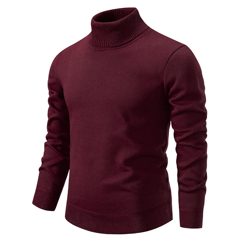Pull Col Roulé Homme en 100% Laine - Confortable et Intemporel