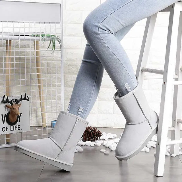Warme Winterstiefel für Damen – Bequeme Stiefeletten mit Fellfutter