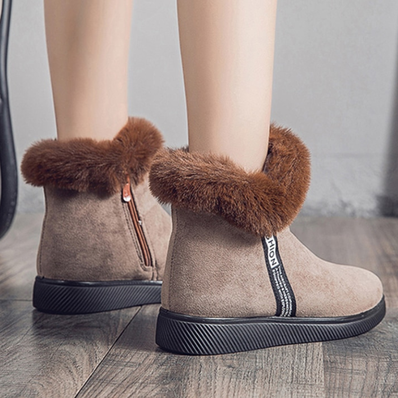 Warme Winterstiefel Damen – Gefütterte Stiefeletten mit rutschfester Sohle