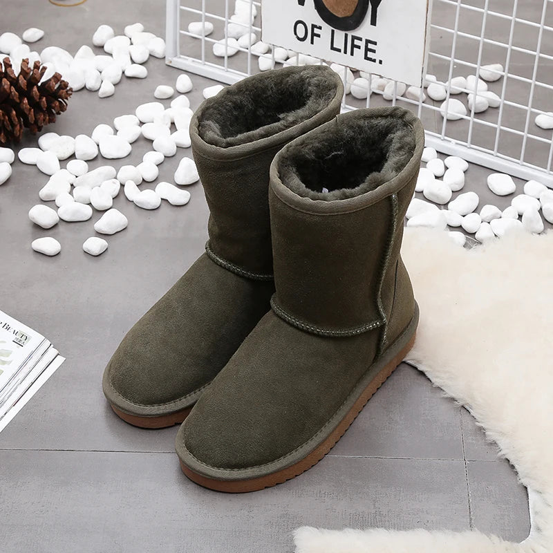 Warme Winterstiefel für Damen – Bequeme Stiefeletten mit Fellfutter