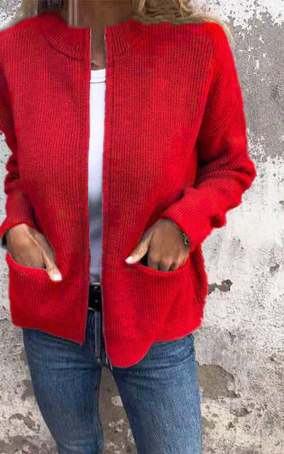 Oversize Strickweste für Damen – Weicher und bequemer Herbstcardigan