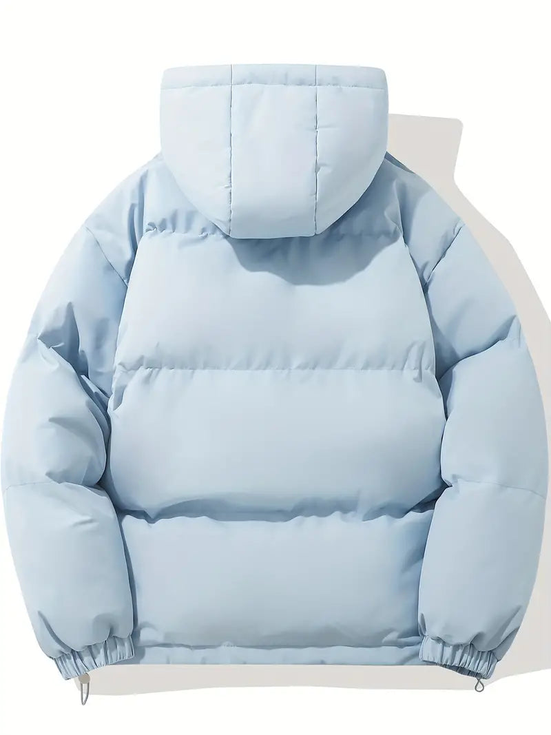 Unisex gesteppter Wintermantel – Warme Daunenjacke mit Kapuze