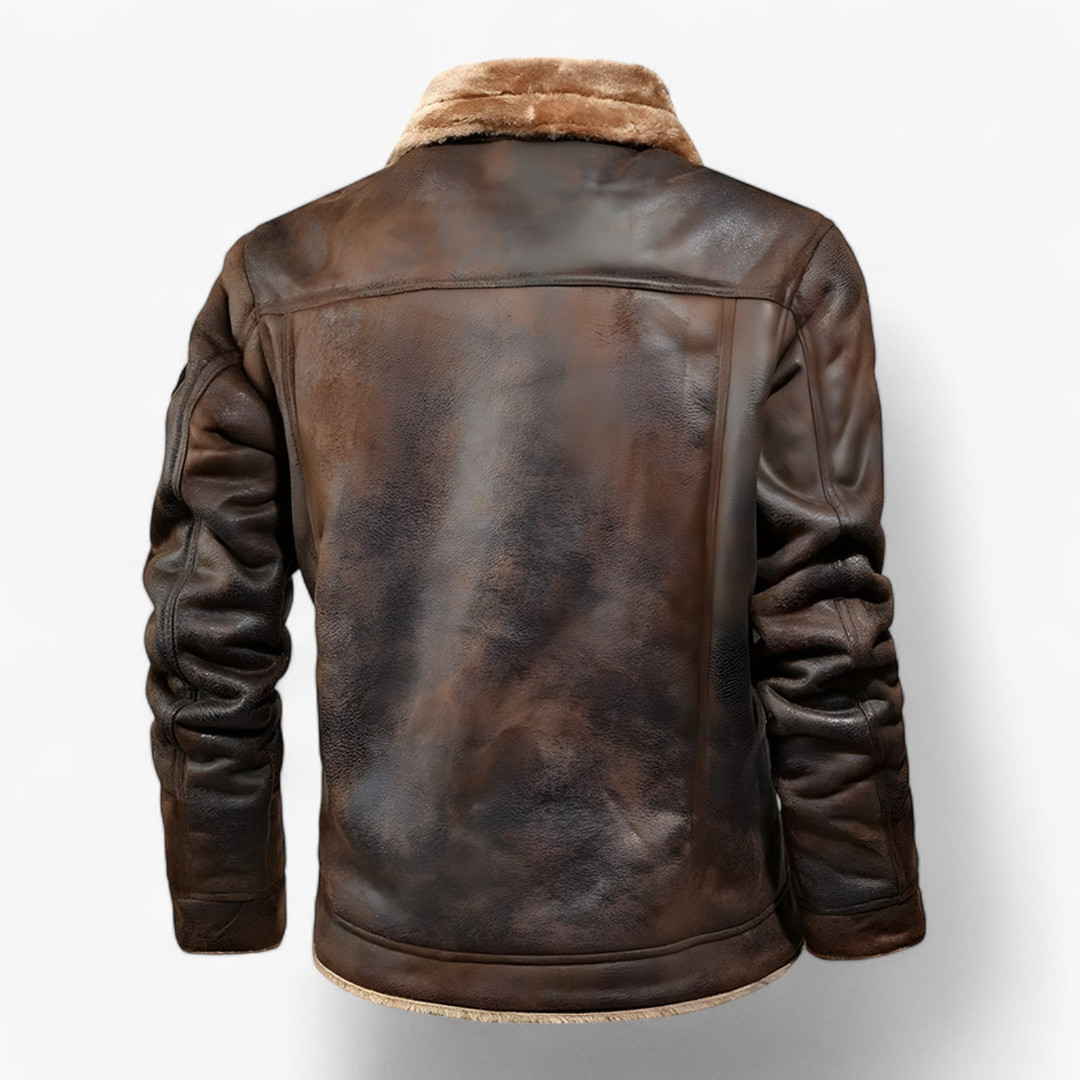 Herren Winterjacke – Warmer Vintage Mantel mit Kunstpelzfutter