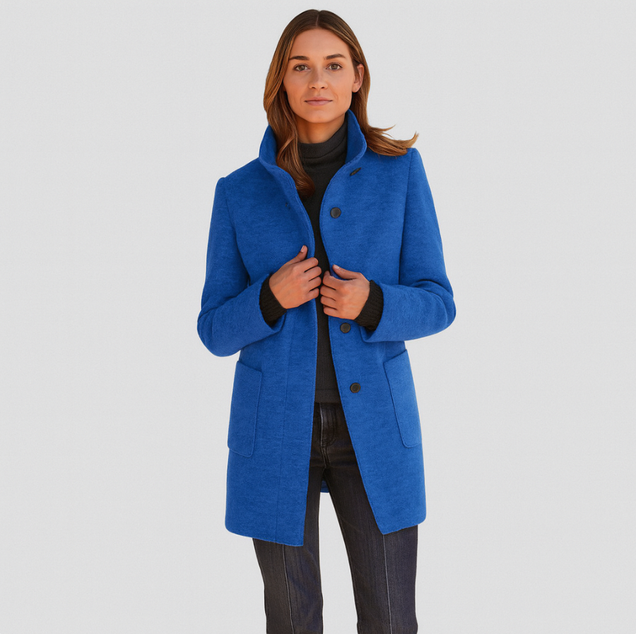 Eleganter Damenmantel – Klassisch, Stilvoll & Bequem