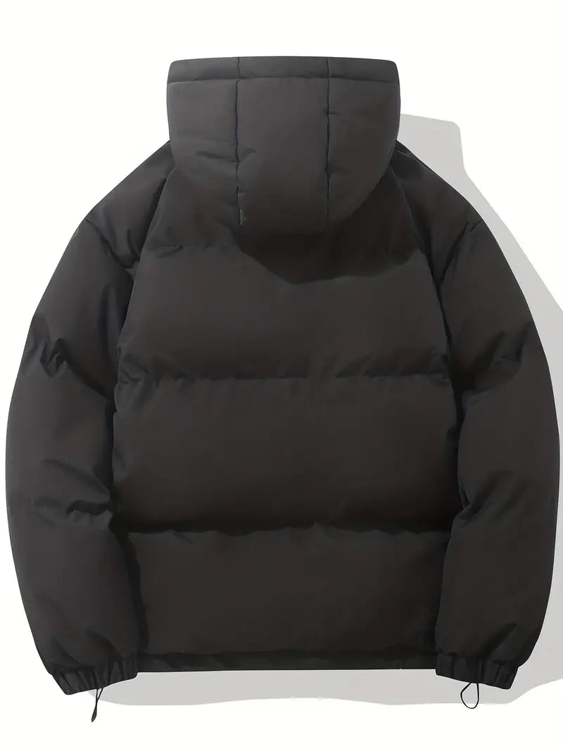 Unisex gesteppter Wintermantel – Warme Daunenjacke mit Kapuze