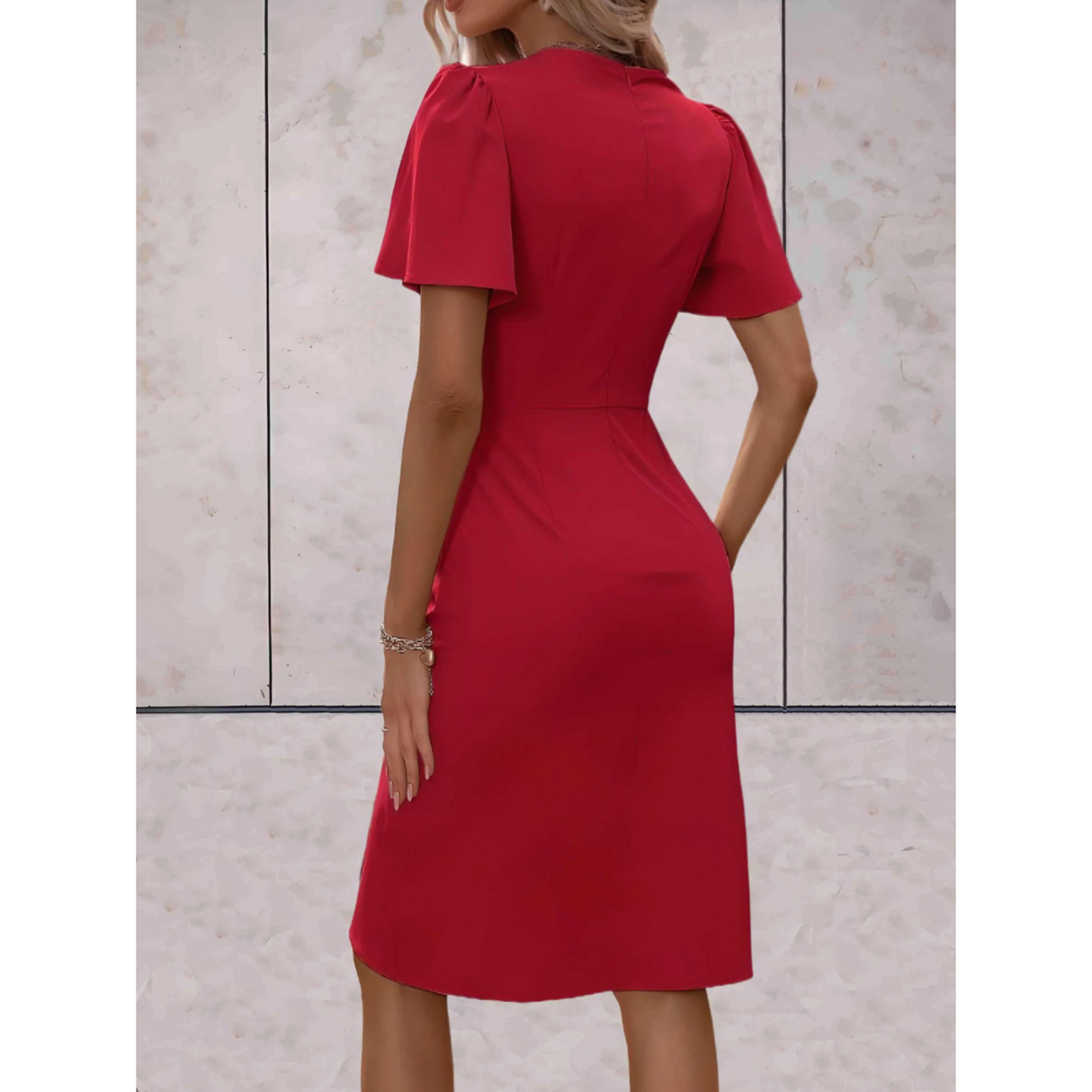 Elegantes Wickelkleid für schicke und festliche Anlässe
