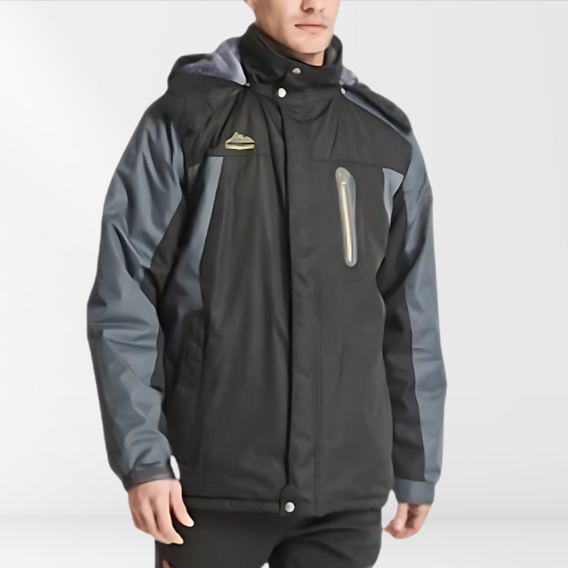 Veste d’extérieur homme 3-en-1 imperméable, coupe-vent et chaude pour l’hiver