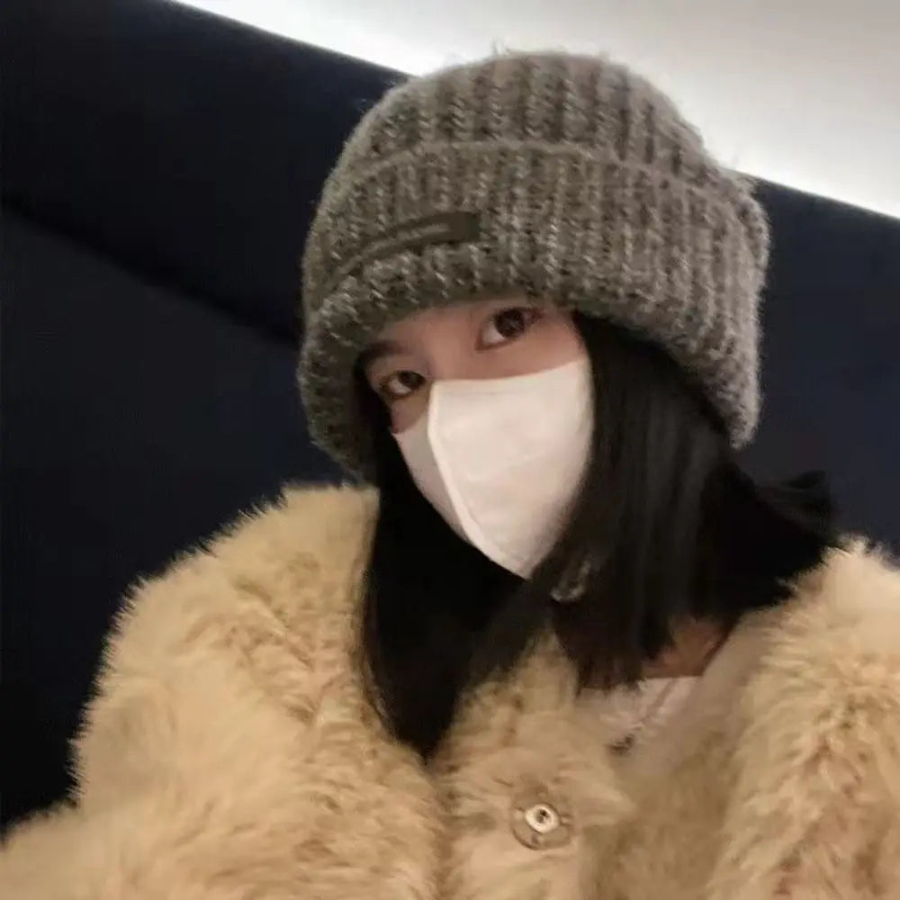 Oversize Strickmütze – Warmer und modischer Winterhut für Damen