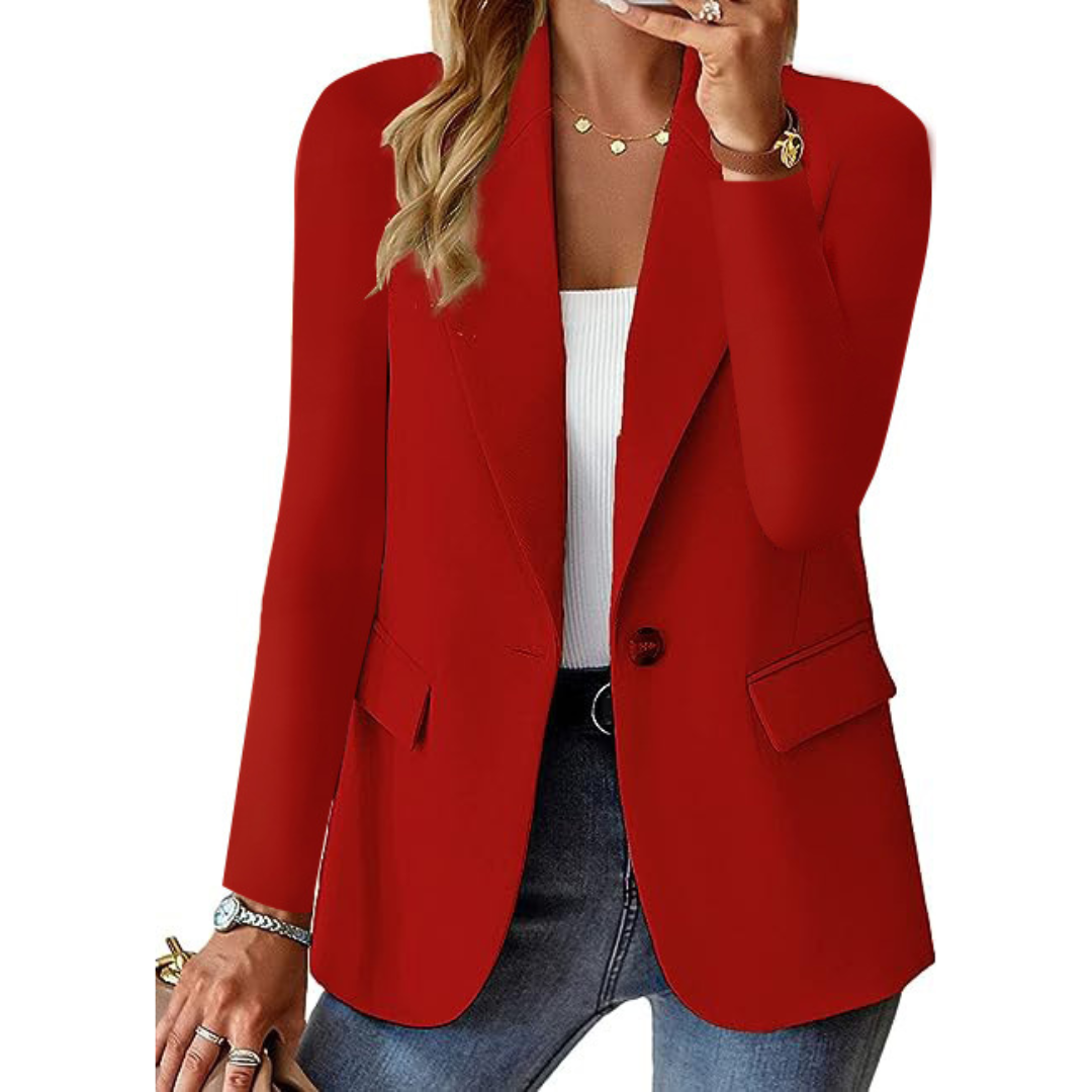 Damen Freizeitblazer mit Revers | Bedrucktes Muster