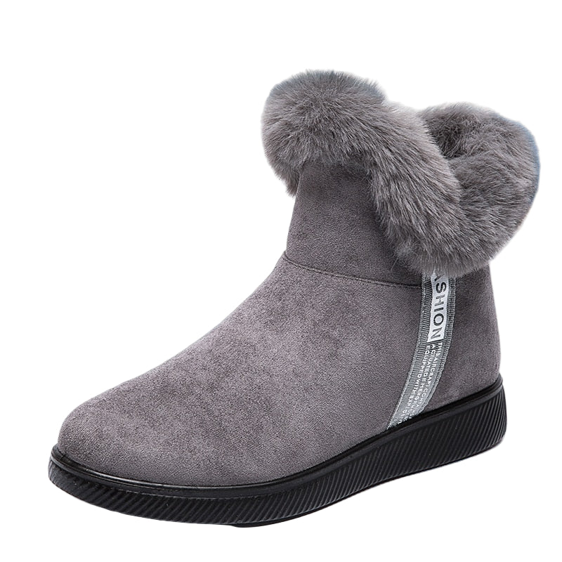 Warme Winterstiefel Damen – Gefütterte Stiefeletten mit rutschfester Sohle