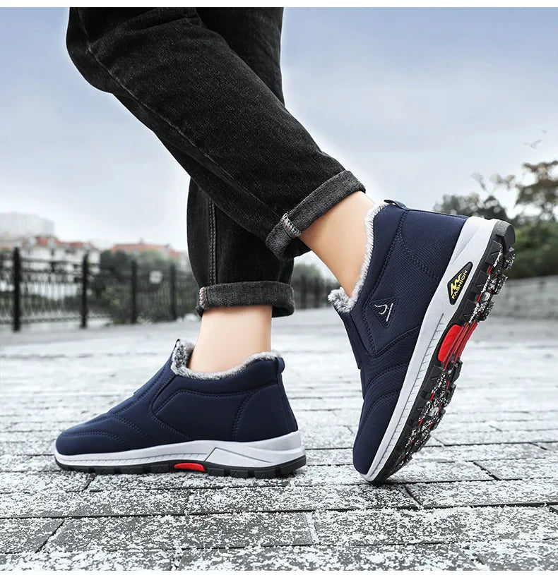 Mocassins d’Hiver Unisexe – Baskets Chaudes Antidérapantes avec Doublure en Fourrure