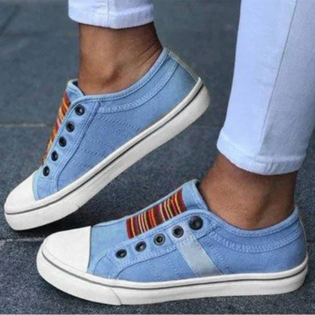 Casual slip-on baskets with non-slip sole and comfort