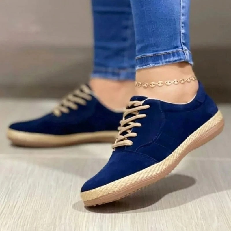 Bequeme flache Schuhe aus PU mit Reißverschluss