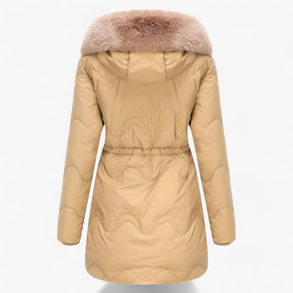 Damen Wintermantel – Elegante und warme Jacke mit Pelzkragen und Kapuze