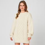 Gestricktes Pulloverkleid für Damen – Warm, Elegant und Bequem