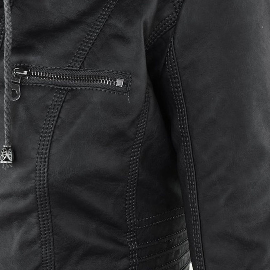 Damenjacke mit Reißverschluss und Kapuze – Moderner Stil & Elegante Details