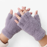 Warme fingerlose Winterhandschuhe – weiche Handschuhe für Damen