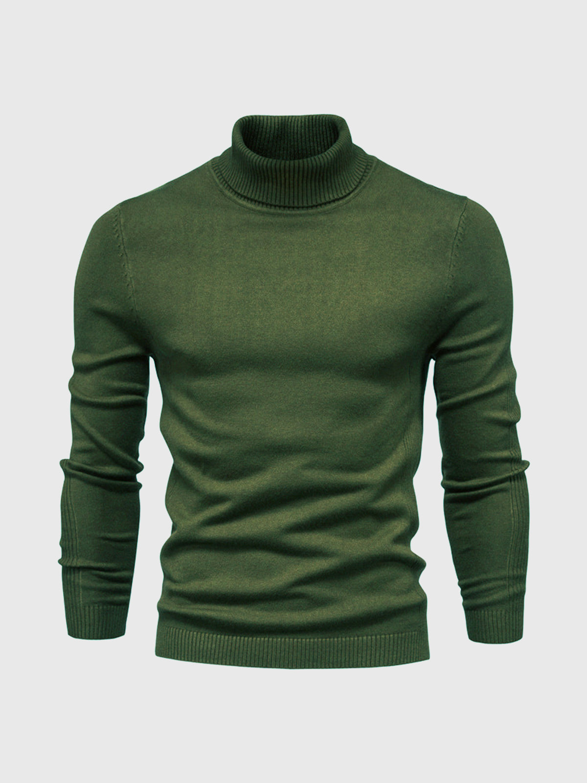 Pull Col Roulé Homme en Coton Doux, Design Intemporel