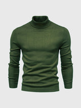 Pull Col Roulé Homme en Coton Doux, Design Intemporel