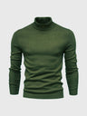 Pull Col Roulé Homme en Coton Doux, Design Intemporel