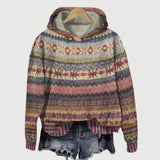 Norwegischer Damen-Kapuzenpullover für den warmen Winter