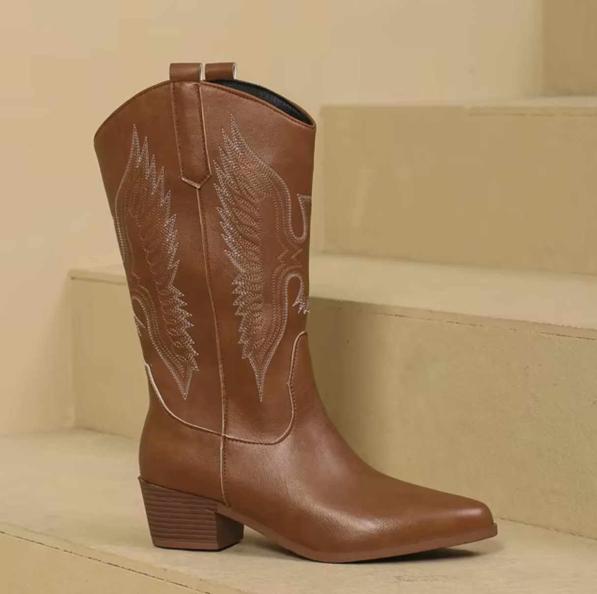 Western-Stiefeletten mit Blockabsatz