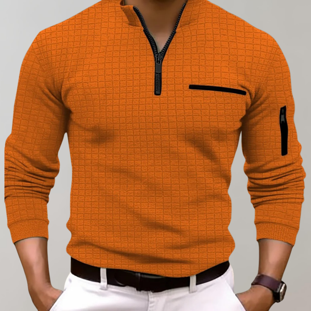 Langärmeliges Herren-Polo - Klassisch und Bequem