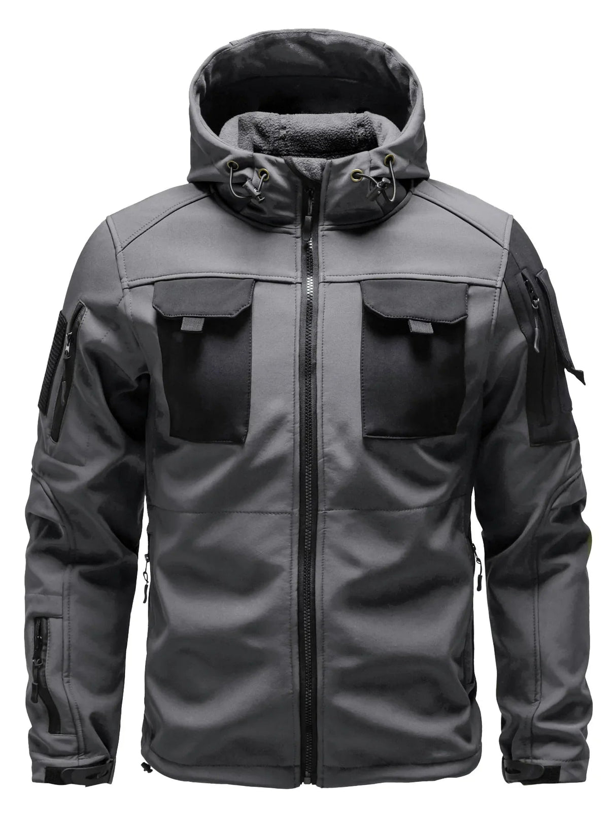 Outdoor-Taktikjacke Herren – Funktionelle Jacke mit Kapuze und Taschen