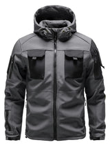 Outdoor-Taktikjacke Herren – Funktionelle Jacke mit Kapuze und Taschen