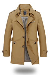 Trenchcoat mit umgeschlagenem Kragen und klassischer Eleganz