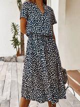 Robe Midi Élégante d'Été pour Femmes