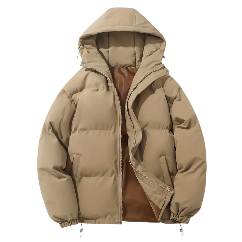 Men's Down Jacket with Hood – Warm and Lightweight Winter Coat