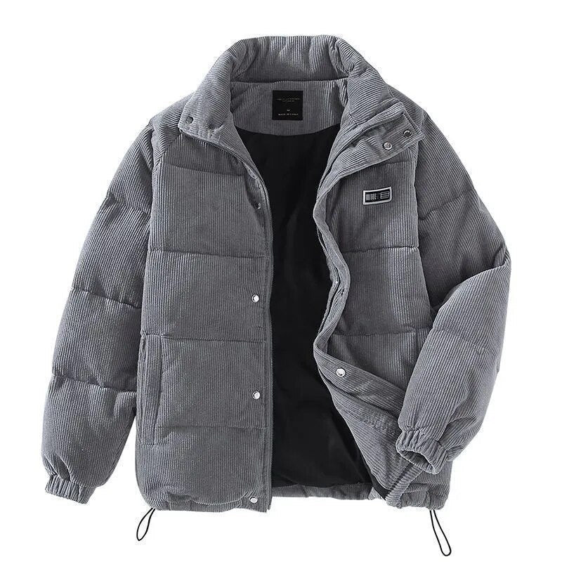 Steppjacke aus Cordvelours für Herren – Warme gesteppte Winterjacke