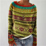Damen Strickpullover im Retro-Stil für Herbst und Winter
