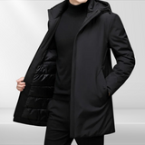 Manteau d’Hiver Homme avec Capuche – Long Manteau Stylé et Fonctionnel