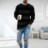 Men's Striped Knit Pullover – Comfortable and Casual Sweatshirt