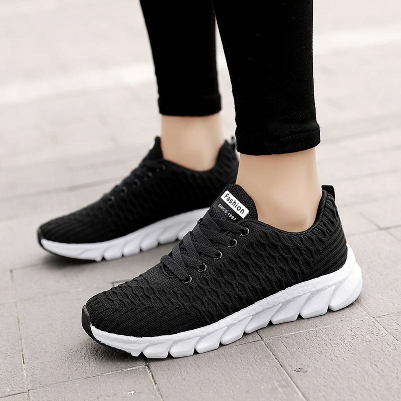 Baskets Femme Confortables avec Semelle Intérieure en Mousse à Mémoire de Forme