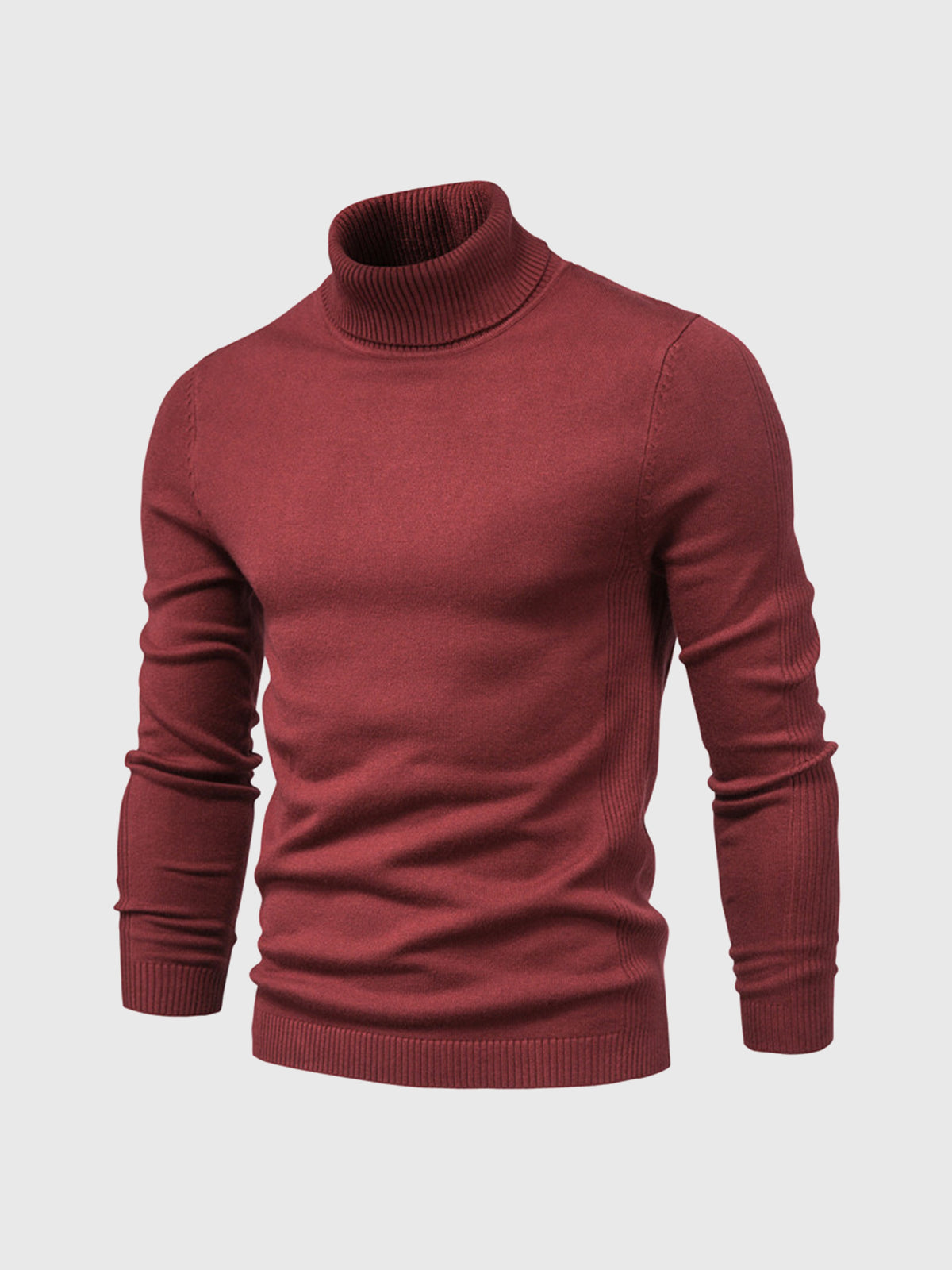 Pull Col Roulé Homme en Coton Doux, Design Intemporel