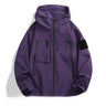 Softshell-Jacke Herren – Wasserdichte Außenjacke mit Kapuze und Reißverschlusstaschen