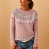 Pull Femme en Laine avec Imprimé Tendance et Coupe Classique